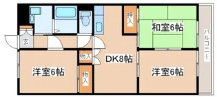 シャトー水田II【302号室】の間取り