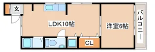 エクロール長田【403号室】の間取り