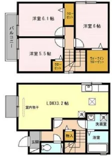 ソレイユ霞ヶ丘の間取り