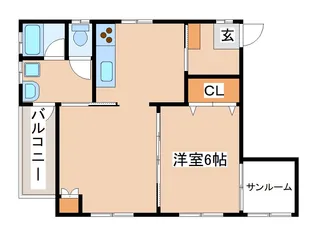 田辺ハイツ【201号室】の間取り