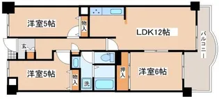 垂水五色山アーバンライフ【117号室】の間取り