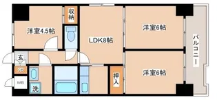 日宝アドニス塩屋【6階】の間取り