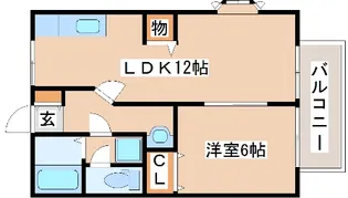 ハイツサンフラワー【1階】の間取り