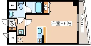 アドモリモト元町通【4階】の間取り