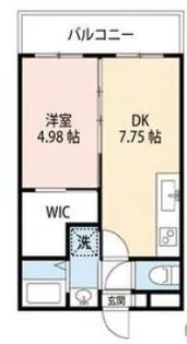 M’scourt今津山中町【1階】の間取り