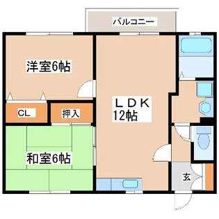 パセオ今田Ⅰ【1階】の間取り