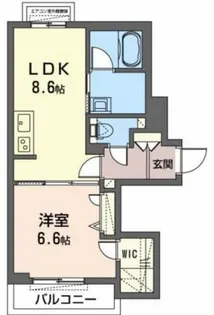 ピエレ垂水【201号室】の間取り