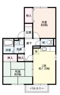 ビバーチェ須磨【1階】の間取り