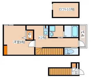 あんしん+宮川町【1階】の間取り