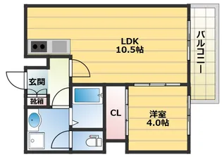 アリビラ六甲【1階】の間取り