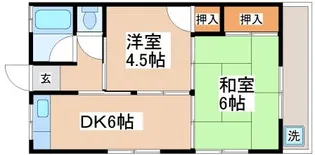 正本アパート【205号室】の間取り