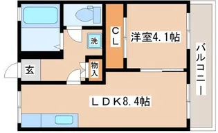 美山台ハイツ【2階】の間取り