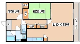 メルヴェーユ桃山台【103号室】の間取り