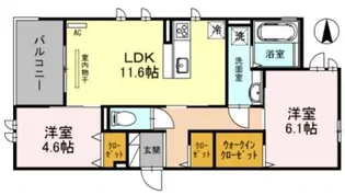 ラーク菅ノ口【3階】の間取り