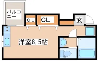 リープラス藤江【1階】の間取り