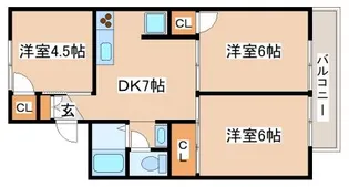 ガーデン・スマ【2階】の間取り