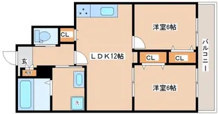RisotMiraieジェームス山EAST【2階】の間取り