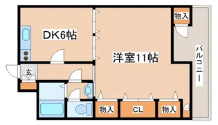 ロイヤルコーポ吉田【405号室】の間取り