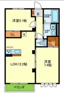 benir maison okubo【203号室】の間取り