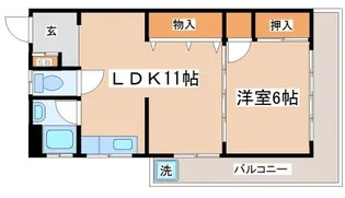 グリーンヒル清水ヶ丘【302号室】の間取り