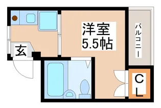 クレスタビュウ【1階】の間取り