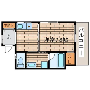 コートフジ【2階】の間取り