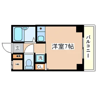 コンフォール湊川【402号室】の間取り