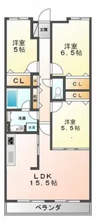 甲子園三番町ハイツ【2階】の間取り
