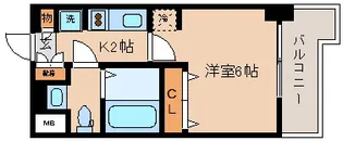 エステムコート神戸ハーバーランド前Ⅵピクシス【2階】の間取り