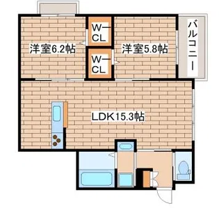 シャーメゾン桜須磨寺【302号室】の間取り
