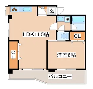 DAIMON西代【402号室】の間取り