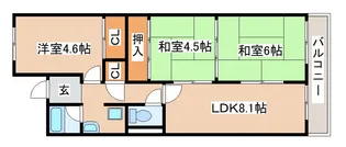 惣町サンハイツ【3階】の間取り