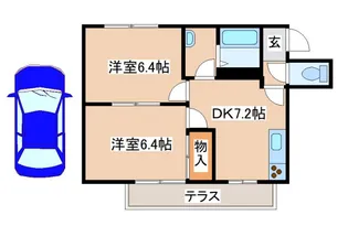 ディアス離宮【102号室】の間取り