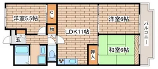ニューライフ白川台【7階】の間取り