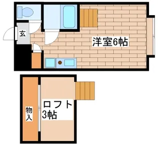 パンシオン白川台No.1【1階】の間取り