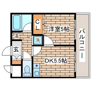 フルール妙法寺【5階】の間取り