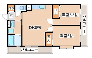 マックコート【206号室】の間取り