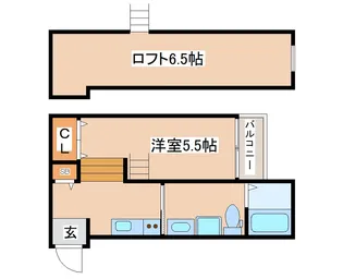 プログレス鷹取【1階】の間取り