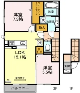 ラークヒルズ【2階】の間取り