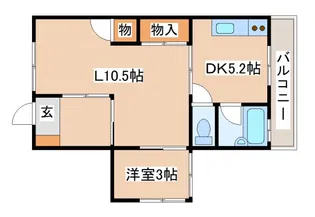 YOSHIHARAハイツ【201号室】の間取り