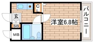 リベラルハウス【4階】の間取り
