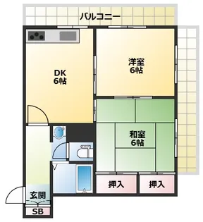 サンシャイン西宮【7階】の間取り