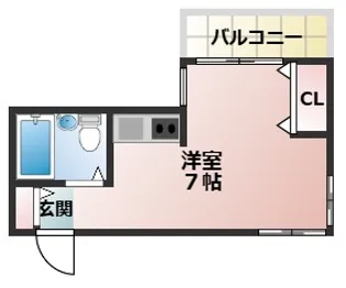 メゾンモナムール【3階】の間取り