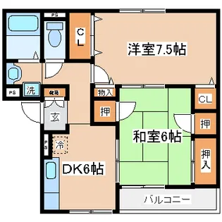 ノイエステ瓦屋【2階】の間取り
