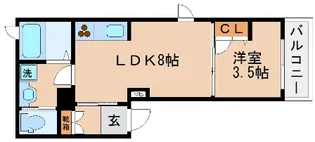 パルケヴェルデ【3階】の間取り