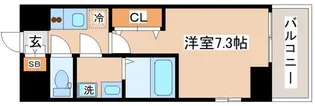 レジュールアッシュ神戸グランフィール【9階】の間取り
