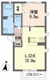 DIASun【U202号室】の間取り