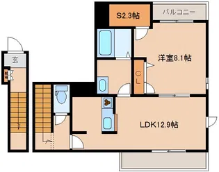 ロータス湊川公園【3階】の間取り