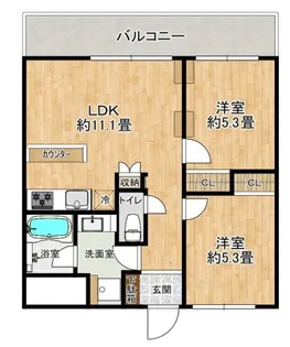マルシンハイツ【2階】の間取り