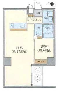 zonna神戸磯上通【2階】の間取り
